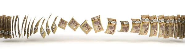 Kanadensiska dollar överföring — Stockfoto
