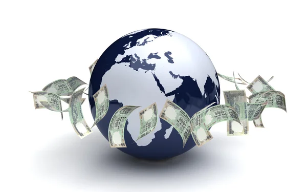 Global Business Indian Currency — Stock Photo, Image