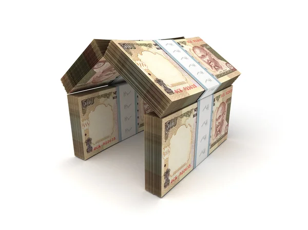 Real estate koncepció Indiai rúpia — Stock Fotó