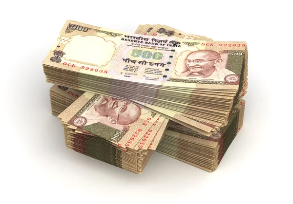 Stack of Indian Rupee — Stock Photo, Image