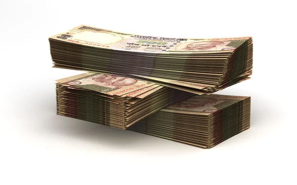 Stack of Indian Rupee — Stock Photo, Image