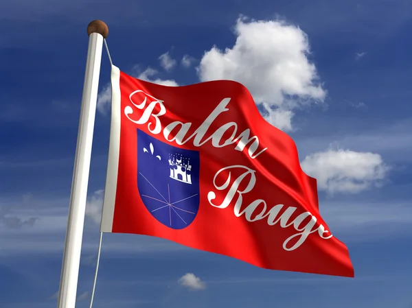 Baton rouge městská vlajka — Stock fotografie