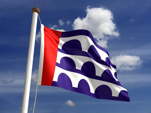 Des moines stad vlag — Stockfoto