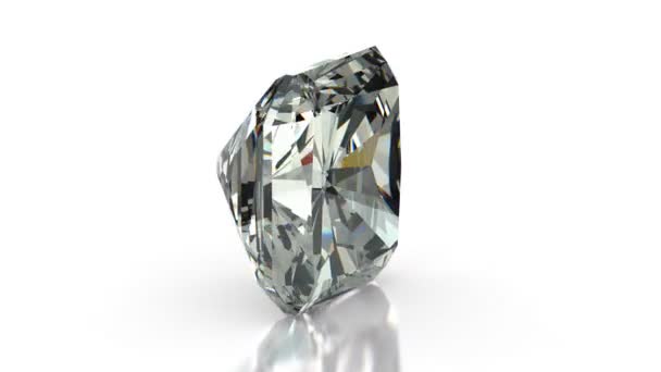 Radiant cut diamant — Stockvideo