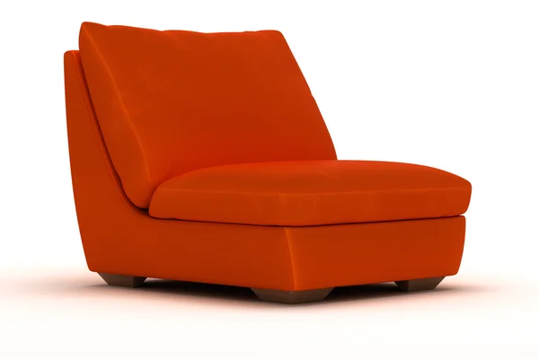 Sillón de cuero naranja — Foto de Stock