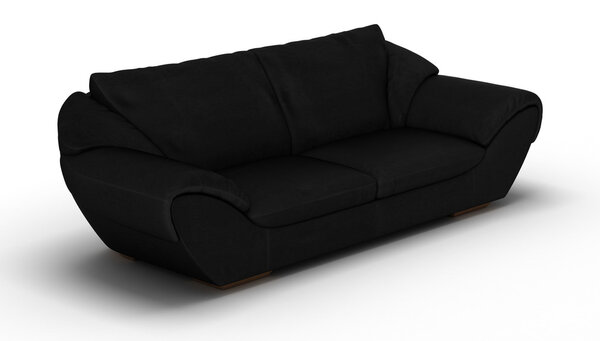 Black Leather Sofa