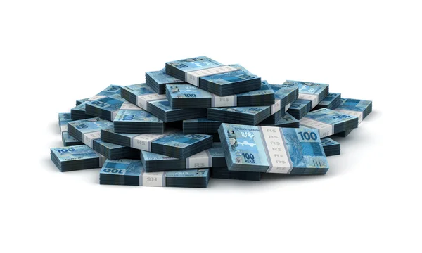 Stack of Brazilian Real — Stock Photo, Image