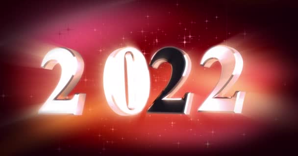 Yeni Yıl 2022 Parlaklıkla Kusursuz — Stok video