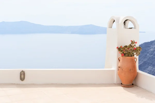 Balcón en Santorini — Foto de Stock
