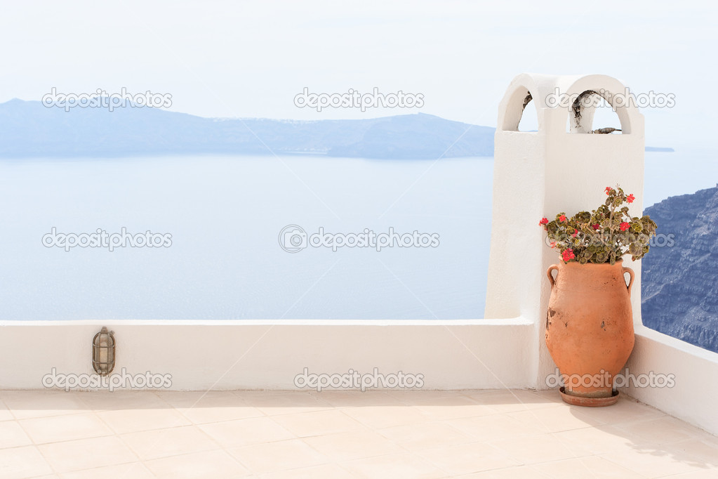 Balcon en Santorini