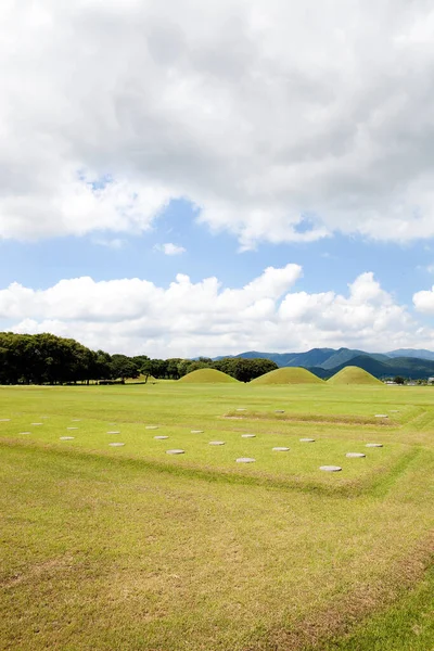 Gyeongju Áreas Históricas Túmulo Antigo Dinastia Silla — Fotografia de Stock