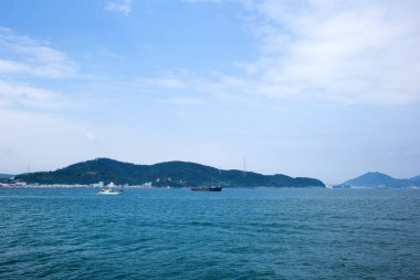 Hallyeohaesang Ulusal Deniz Parkı Tongyeong-si, Güney Kore.