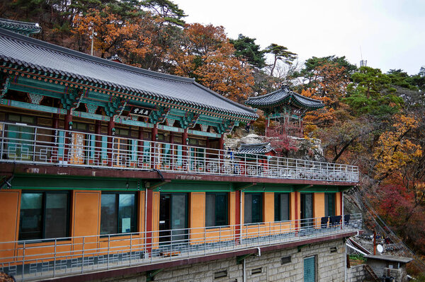 Mangwolsa Temple in Uijeongbu-si, South Korea.