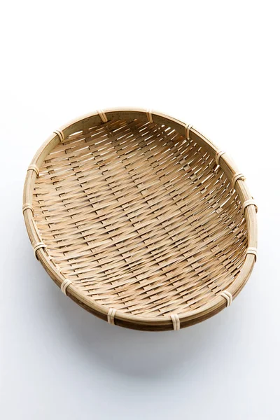 Korean Traditional Basket White Background — стокове фото