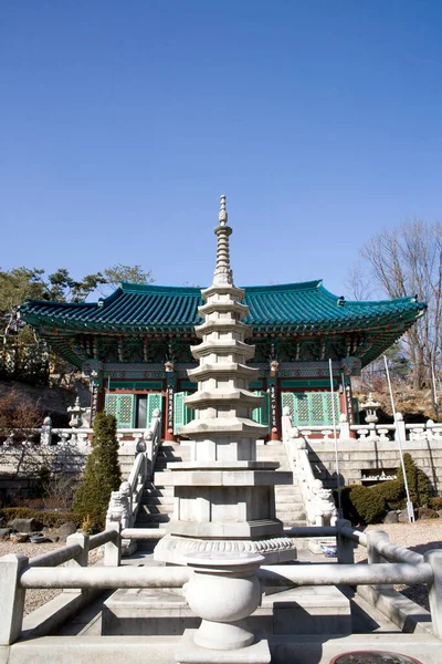 Kore Geleneksel Tapınak Manzarası — Stok fotoğraf