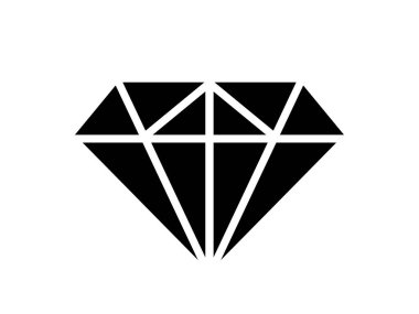 Düz bir şekilde elmaslar. Soyut siyah elmas simgeleri. Doğrusal ana hat işareti. simge logo tasarımı elmaslar.