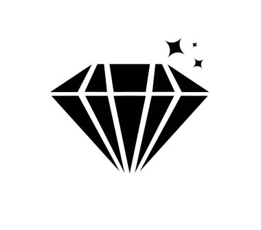 Düz bir şekilde elmaslar. Soyut siyah elmas simgeleri. Doğrusal ana hat işareti. simge logo tasarımı elmaslar.