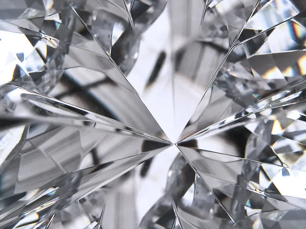 Textura Diamante Realista Perto Renderizar — Fotografia de Stock