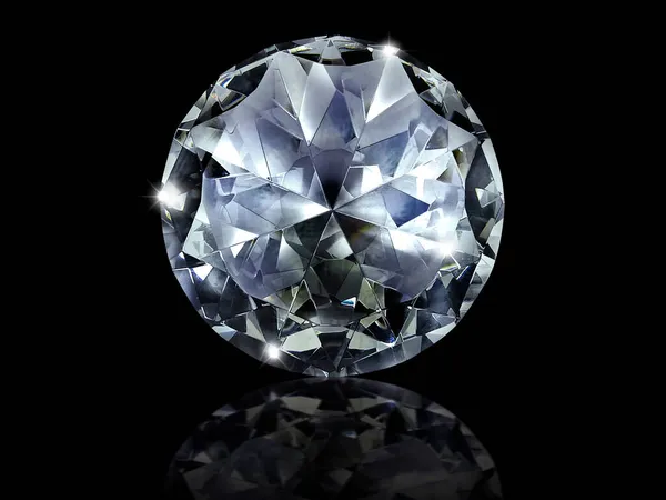 ブラックを基調とした見事なダイヤモンド — ストック写真