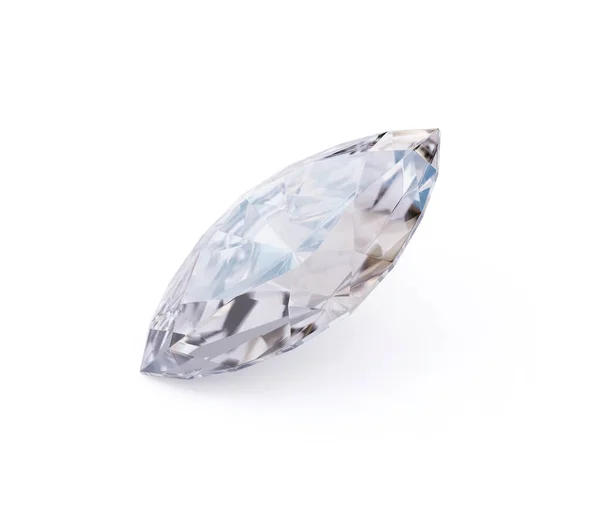 Diamante Deslumbrante Sobre Fundo Branco — Fotografia de Stock