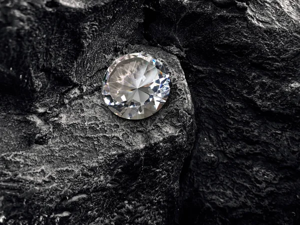 Gyémánt Fekete Szén Háttér — Stock Fotó