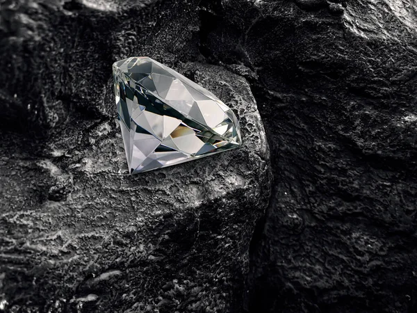 Diament Tle Węgla Czarnego — Zdjęcie stockowe