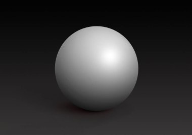 Karanlık Arkaplan 'da izole edilmiş beyaz küreler. Oyuncak Toplar. 3 Boyutlu Hazırlama.