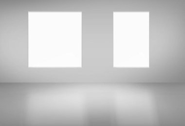 Modern parlak iç mekanlar. 3 Boyutlu Hazırlama