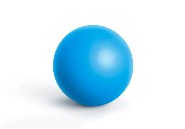 Blue Sphere Shadow Ball Render — Stock Photo, Image