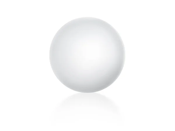 球体在白色背景上隔离的球体或球体3D插图 — 图库照片