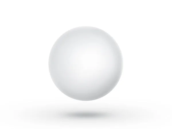 球体在白色背景上隔离的球体或球体3D插图 — 图库照片