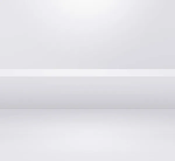 Podio Quadrato Bianco Scatola Bianca Visualizzazione Del Prodotto Rendering — Foto Stock