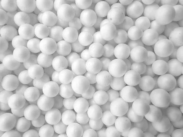 Fundo Círculo Branco Isopor Bola Padrão Textura Espuma Superfície Abstrato — Fotografia de Stock