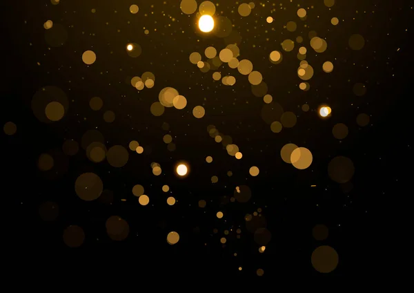 Gold Glitzert Vintage Lichter Hintergrund Defokussiert — Stockfoto