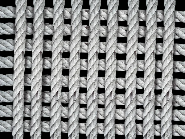 Rope Form Grid Black Background — Stock Photo, Image