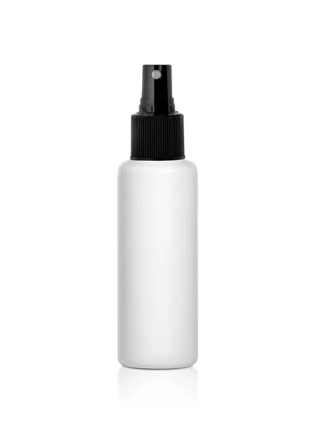 Plast Sprayflaskor Isolerad Vit Bakgrund — Stockfoto
