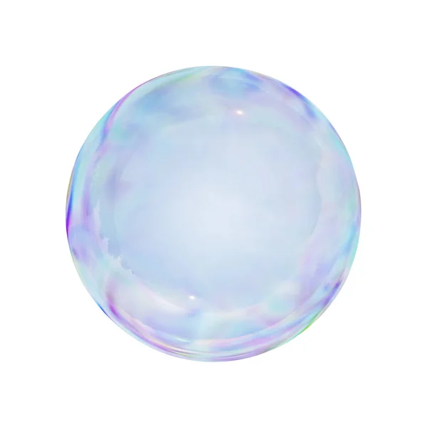 Mýdlové Bubliny Bílém Pozadí — Stock fotografie
