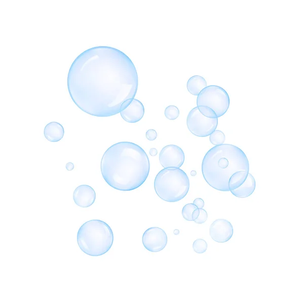 Soap Bubbles White Background — Stock Photo, Image