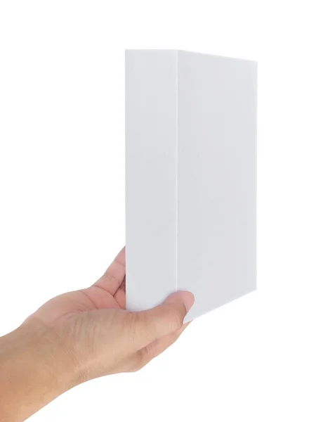 Box Hand White Background Isolation — Stock Photo, Image