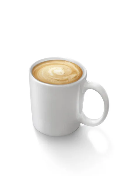 Xícara Café Sobre Fundo Branco — Fotografia de Stock