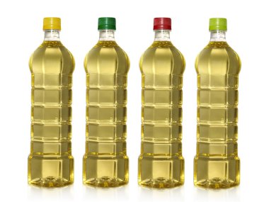 palm çekirdek yemeklik yağ, beyaz zemin üzerine izole bir şişe