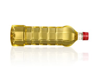 palm çekirdek yemeklik yağ, beyaz zemin üzerine izole bir şişe