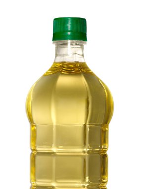 palm çekirdek yemeklik yağ, beyaz zemin üzerine izole bir şişe