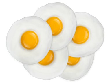 Beyaz arka planda izole edilmiş yumurta.