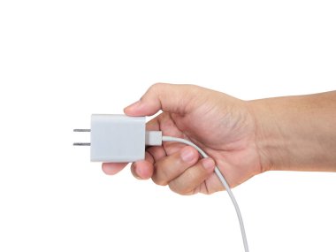 El ele tutuşan akıllı telefon beyaz arkaplan