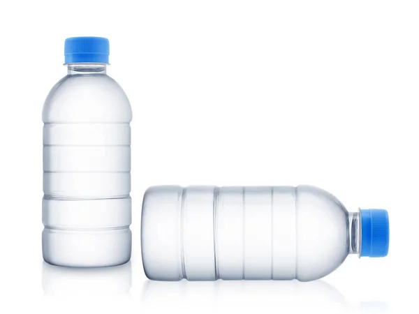 Leere Wasserflasche Auf Weißem Hintergrund — Stockfoto