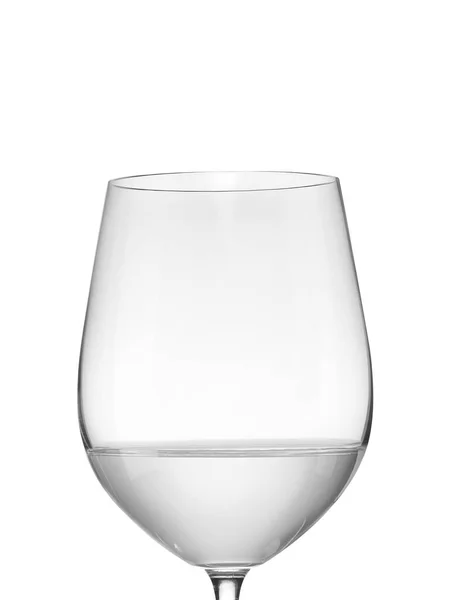 白底玻璃杯中的Wineglass葡萄酒 — 图库照片