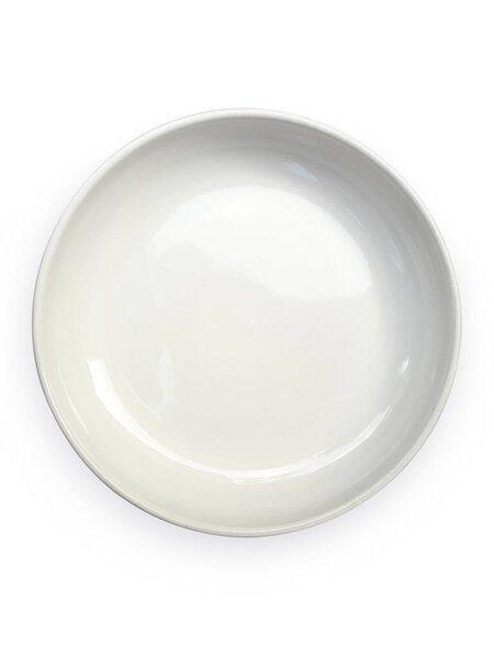 Ceramic plates isolated on white background