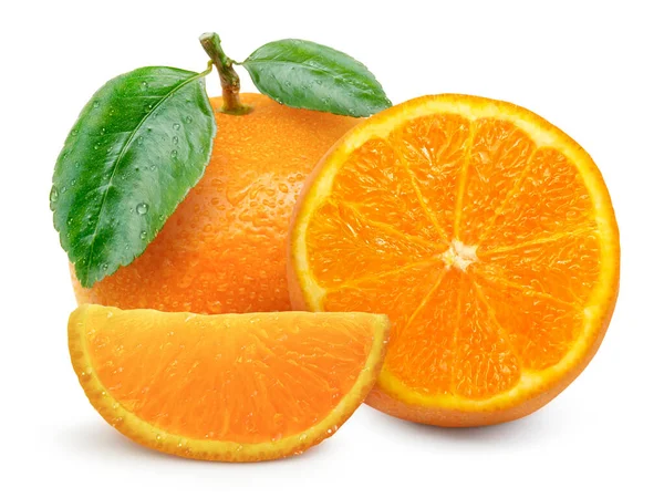 Oranje Fruit Geïsoleerd Witte Achtergrond — Stockfoto