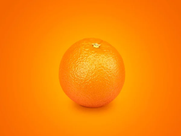 Fruta Naranja Sobre Fondo Naranja —  Fotos de Stock